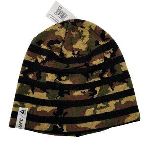 Reebok Mens OSFM Brown Green Camouflage Mixed Martial Arts UFC Beanie Hat NWT